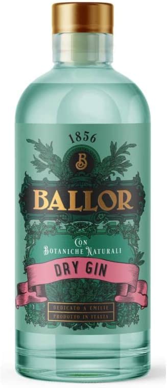 BALLOR 1856 DRY GIN WITH NATURAL BOTANICALS 70 CL