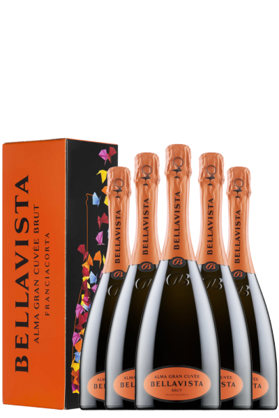 6 Bottiglie Franciacorta DOCG Alma Cuvée Brut Bellavista (Astucciato)