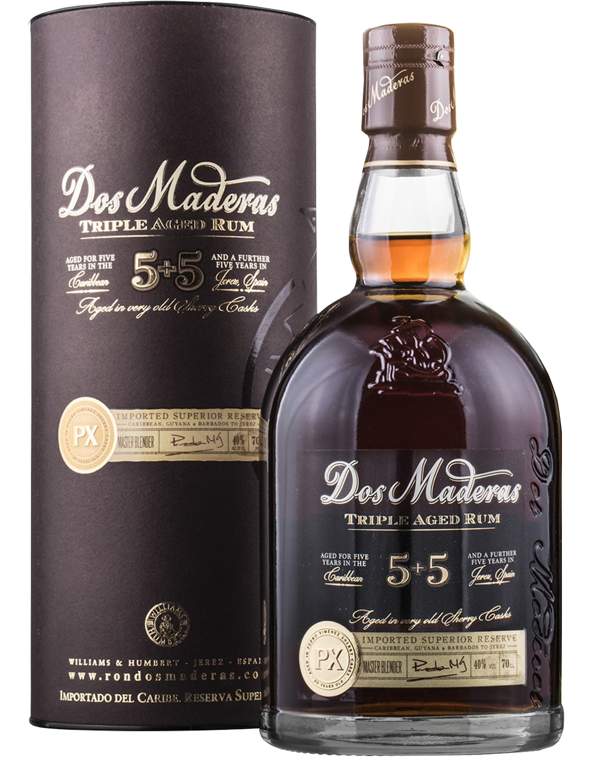 DOS MADERAS 5+5 TRIPLE AGED RUM CL70